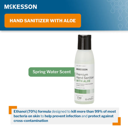 McKesson Premium Hand Sanitizer With Aloe, Ethyl Alcohol Gel