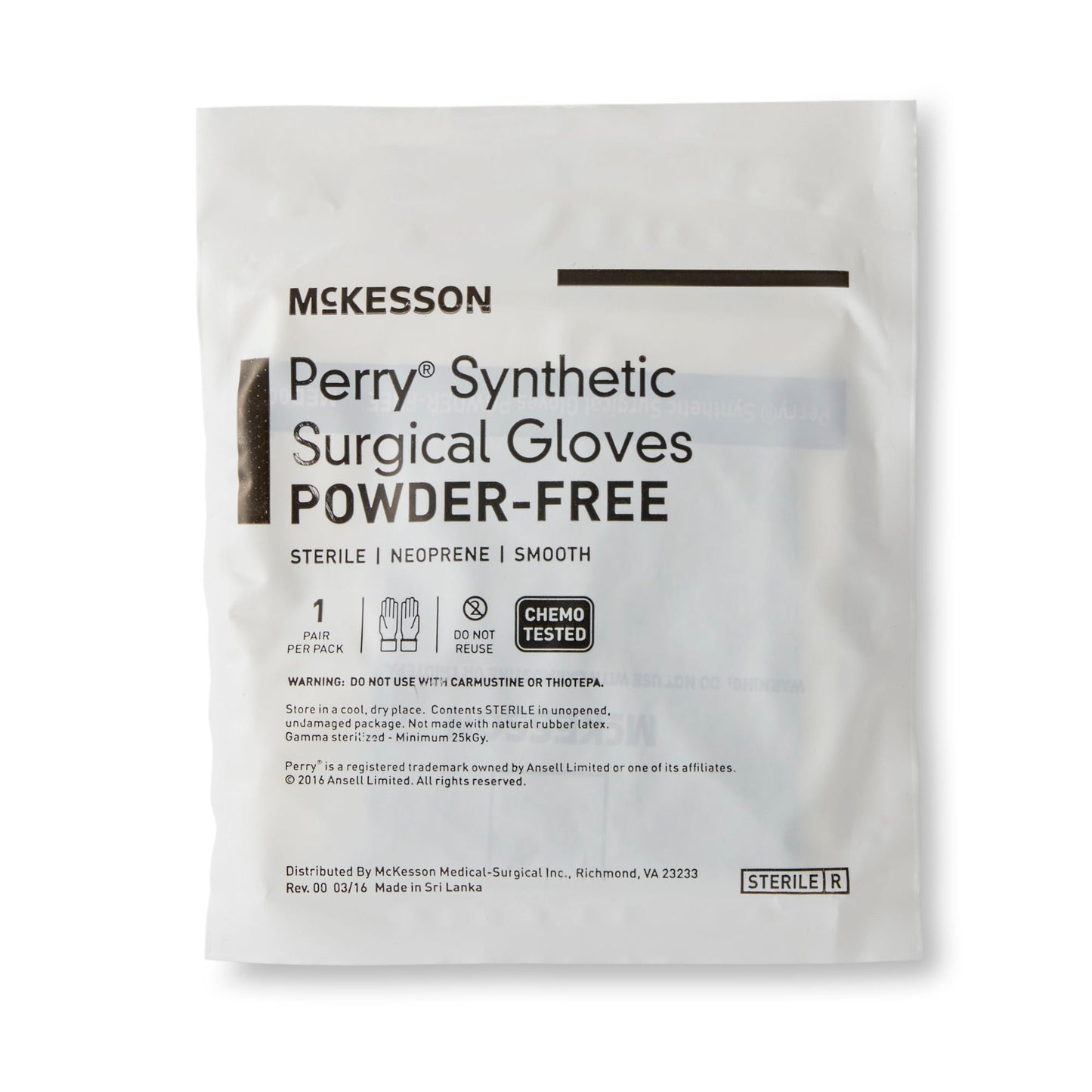 McKesson Perry® Performance Plus Polychloroprene Surgical Glove, Size 7, Green