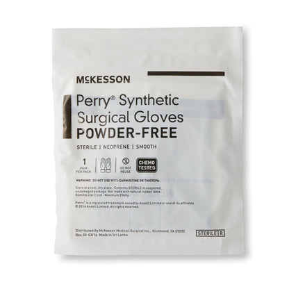 McKesson Perry® Performance Plus Polychloroprene Surgical Glove, Size 7, Green