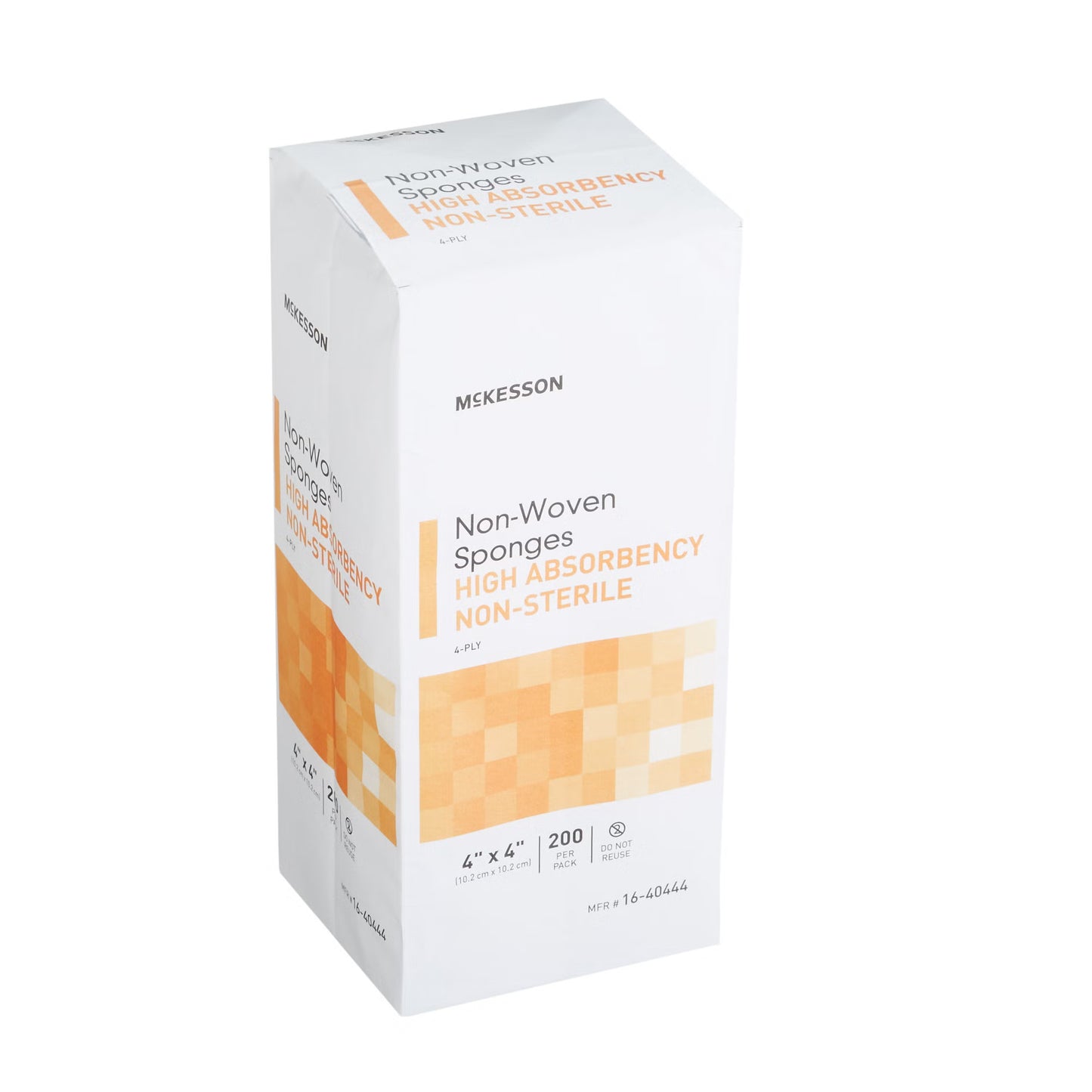 McKesson Nonwoven Sponge, 4 x 4 Inch, Four Ply