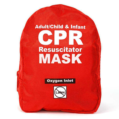 CPR Face Mask with Case One Way Valve Single Use