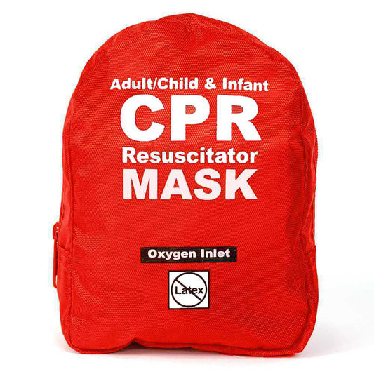 CPR Face Mask with Case One Way Valve Single Use