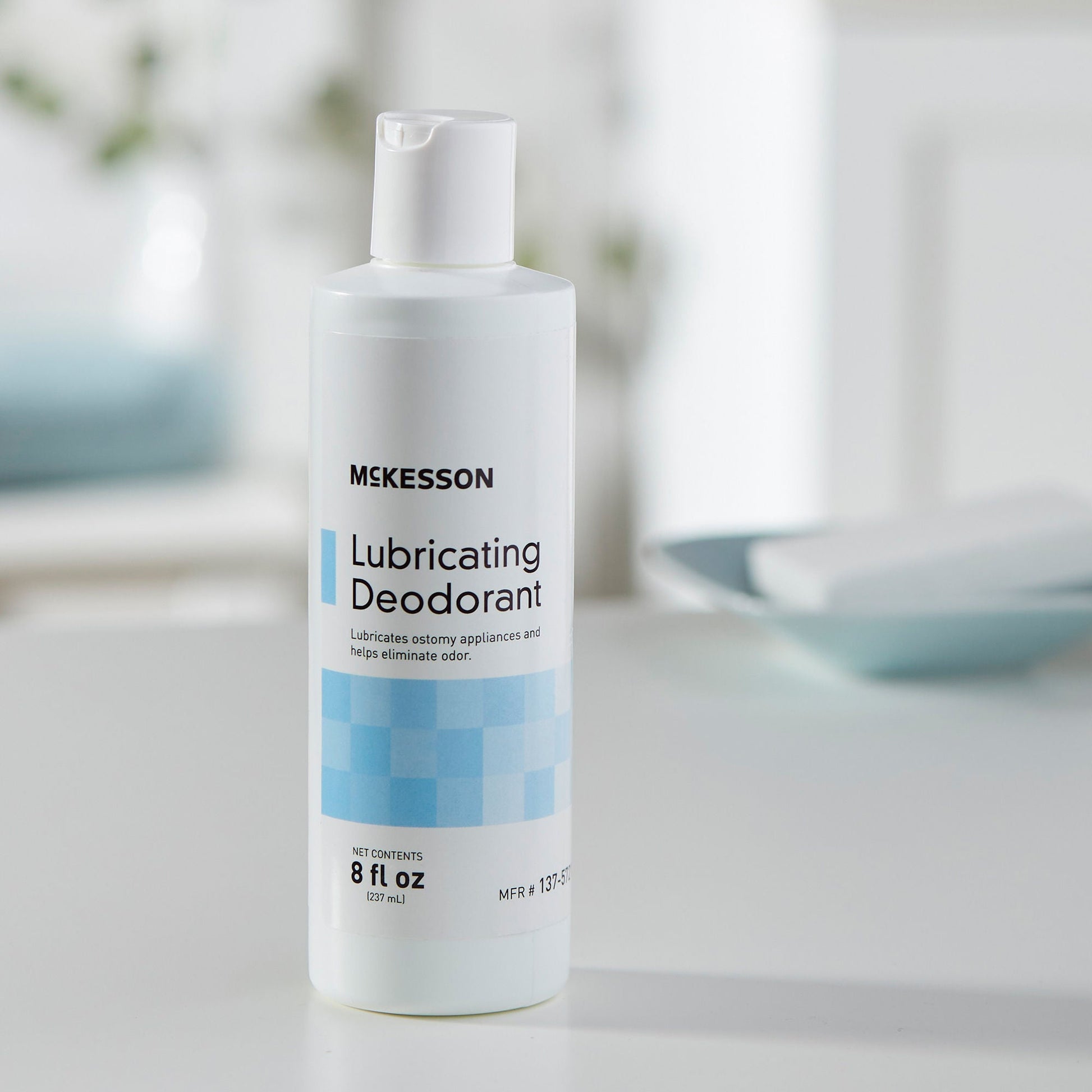 McKesson Lubricating Ostomy Appliance Deodorant, 8-ounce squeeze bottle