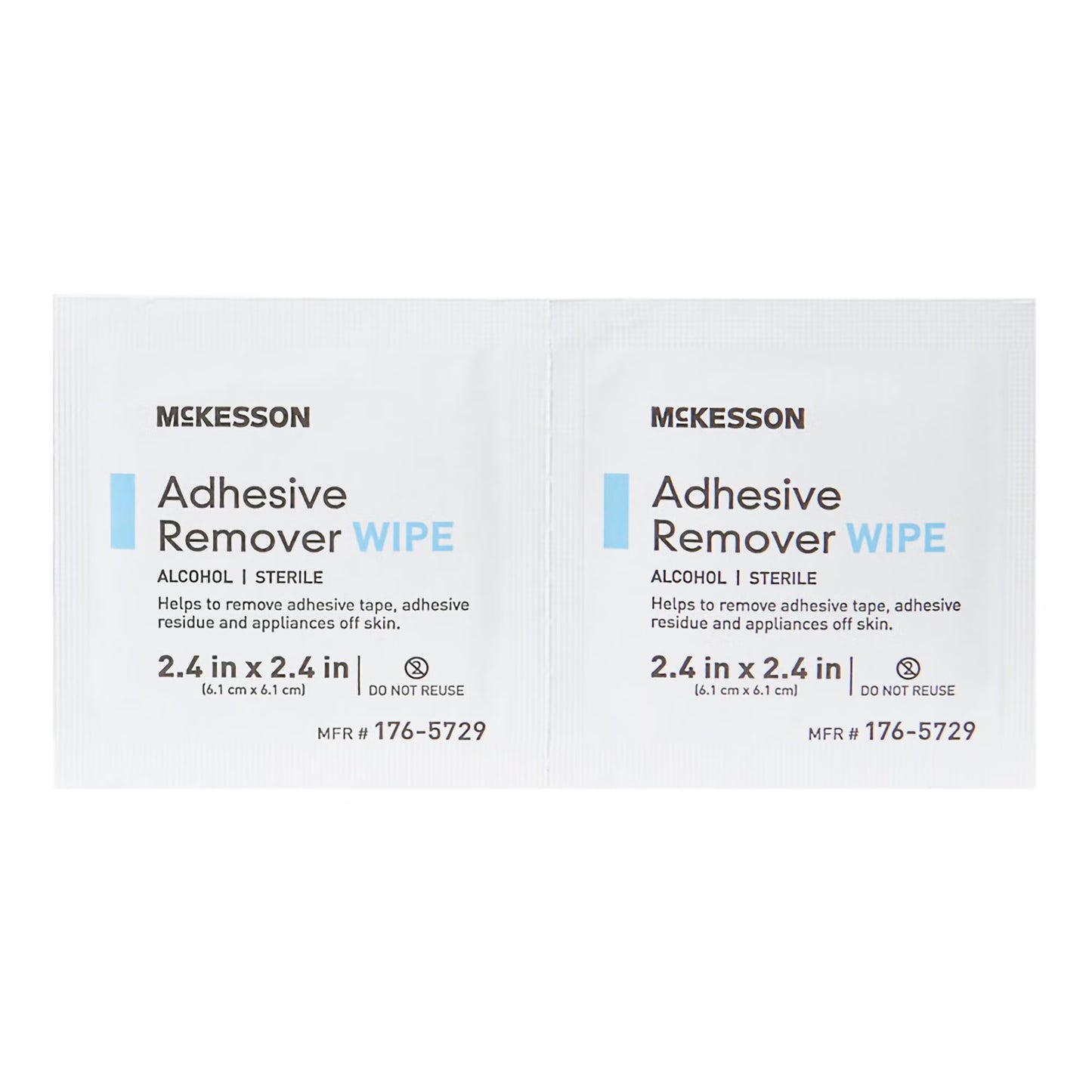 McKesson Adhesive Remover, 2-2/5 x 2-2/5 Inch Wipe