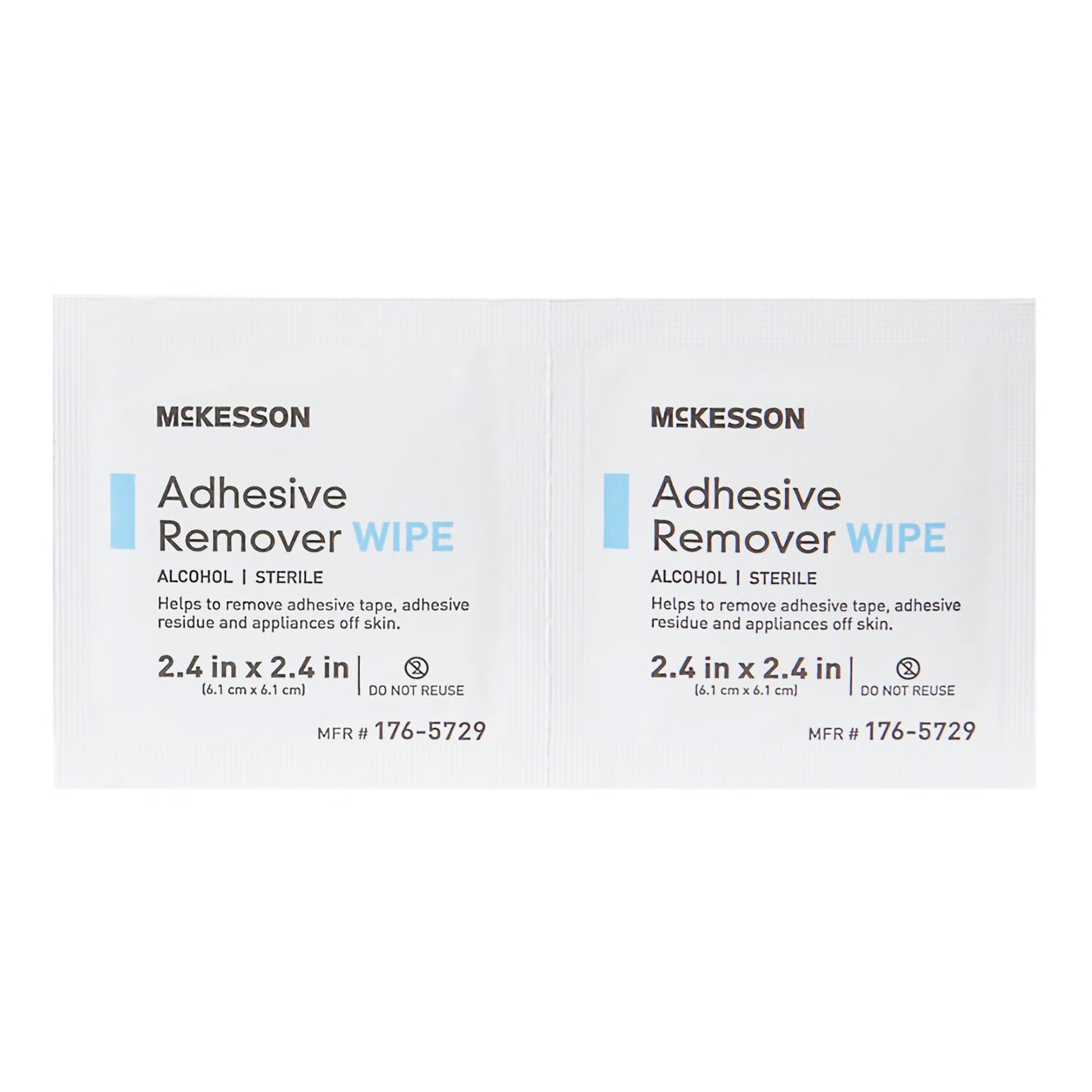 McKesson Adhesive Remover, 2-2/5 x 2-2/5 Inch Wipe