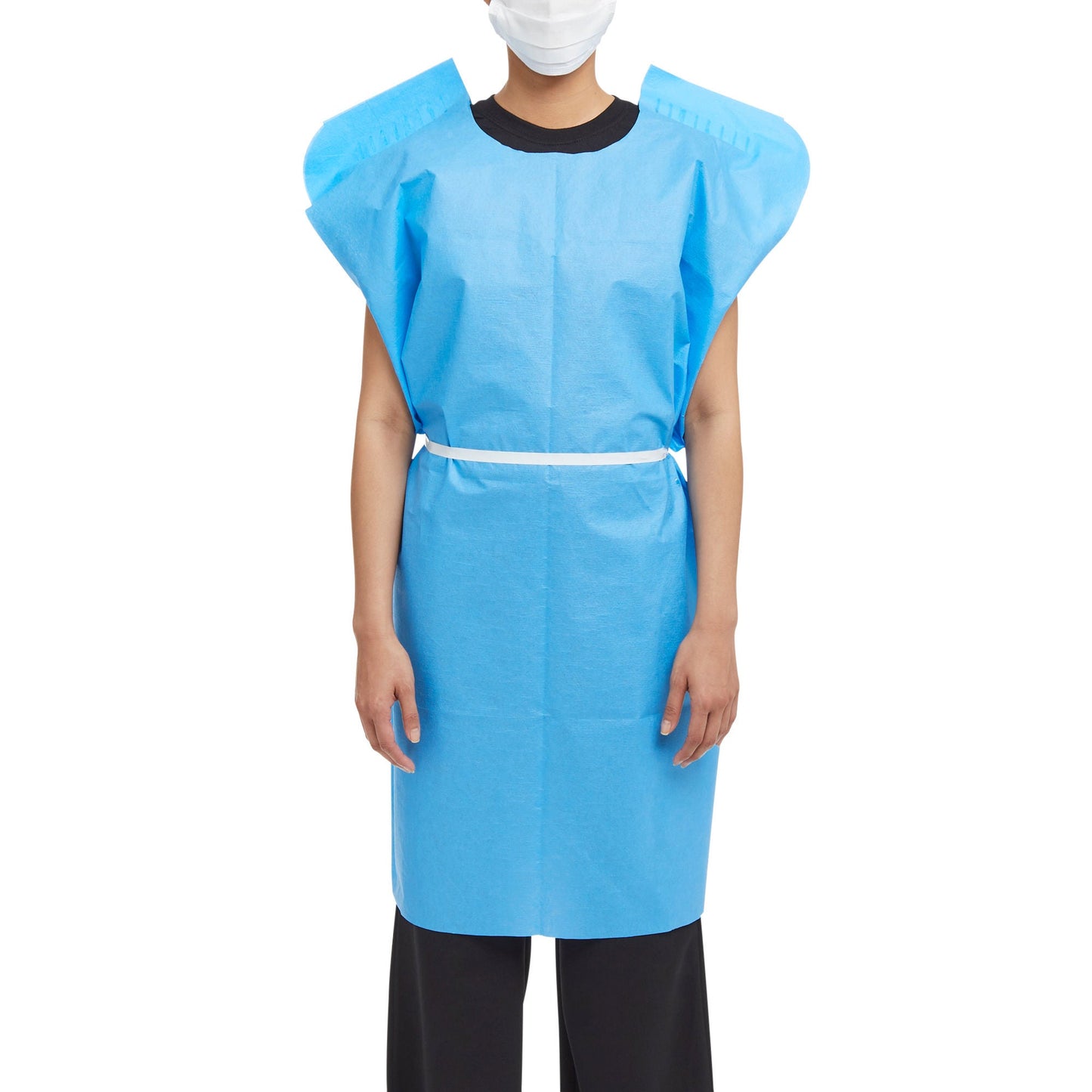 McKesson Patient Exam Gown, One Size Fits Most, Blue