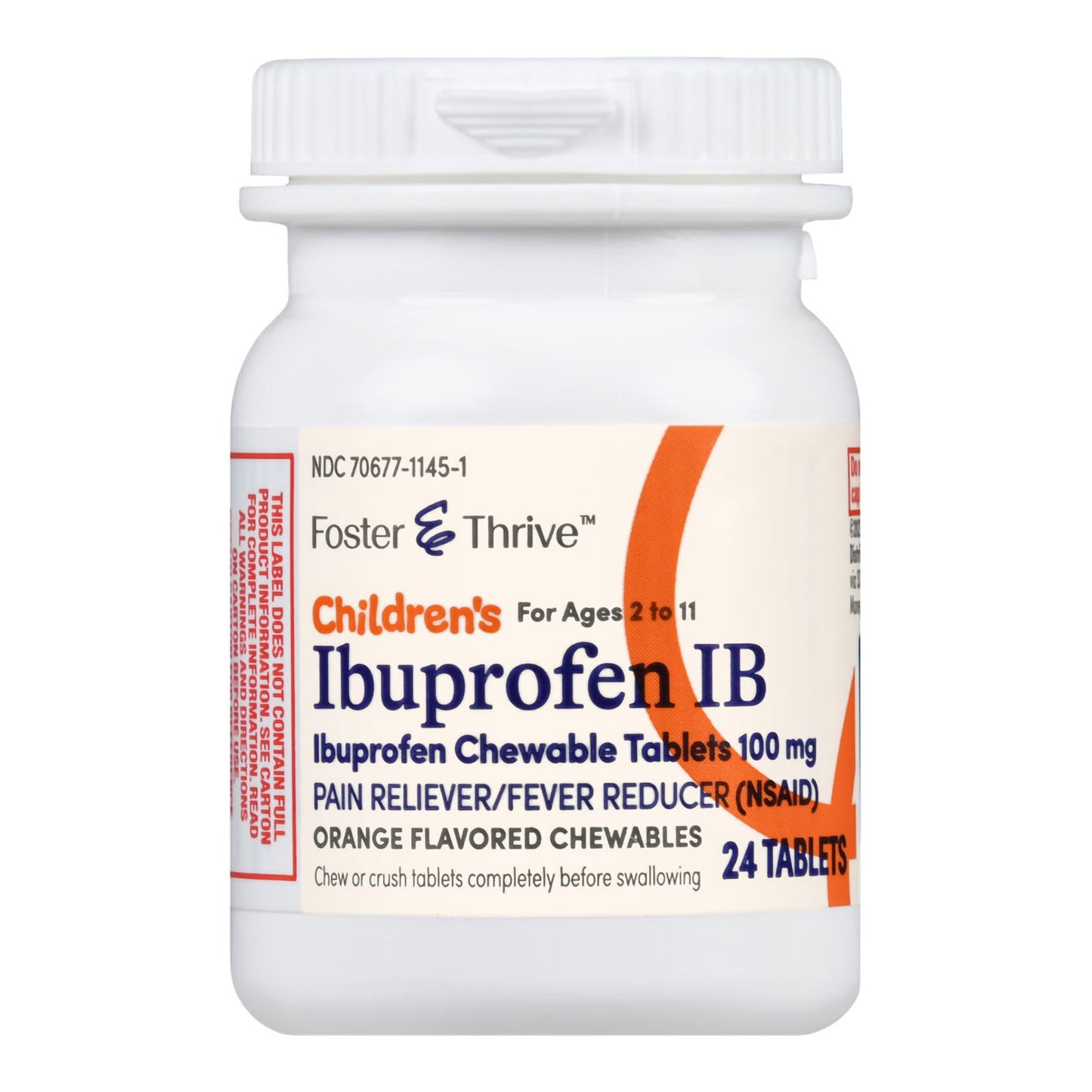 Foster & Thrive™ Children's Ibuprofen IB Chewable Tablets 100 mg Orange