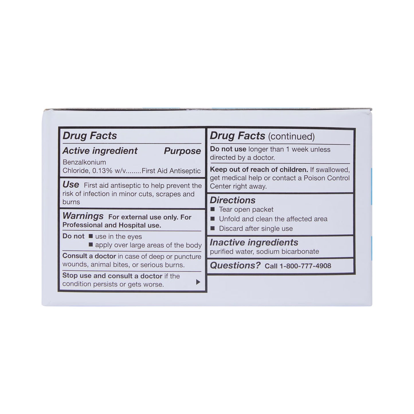 McKesson Benzalkonium Chloride Antiseptic Skin Wipes