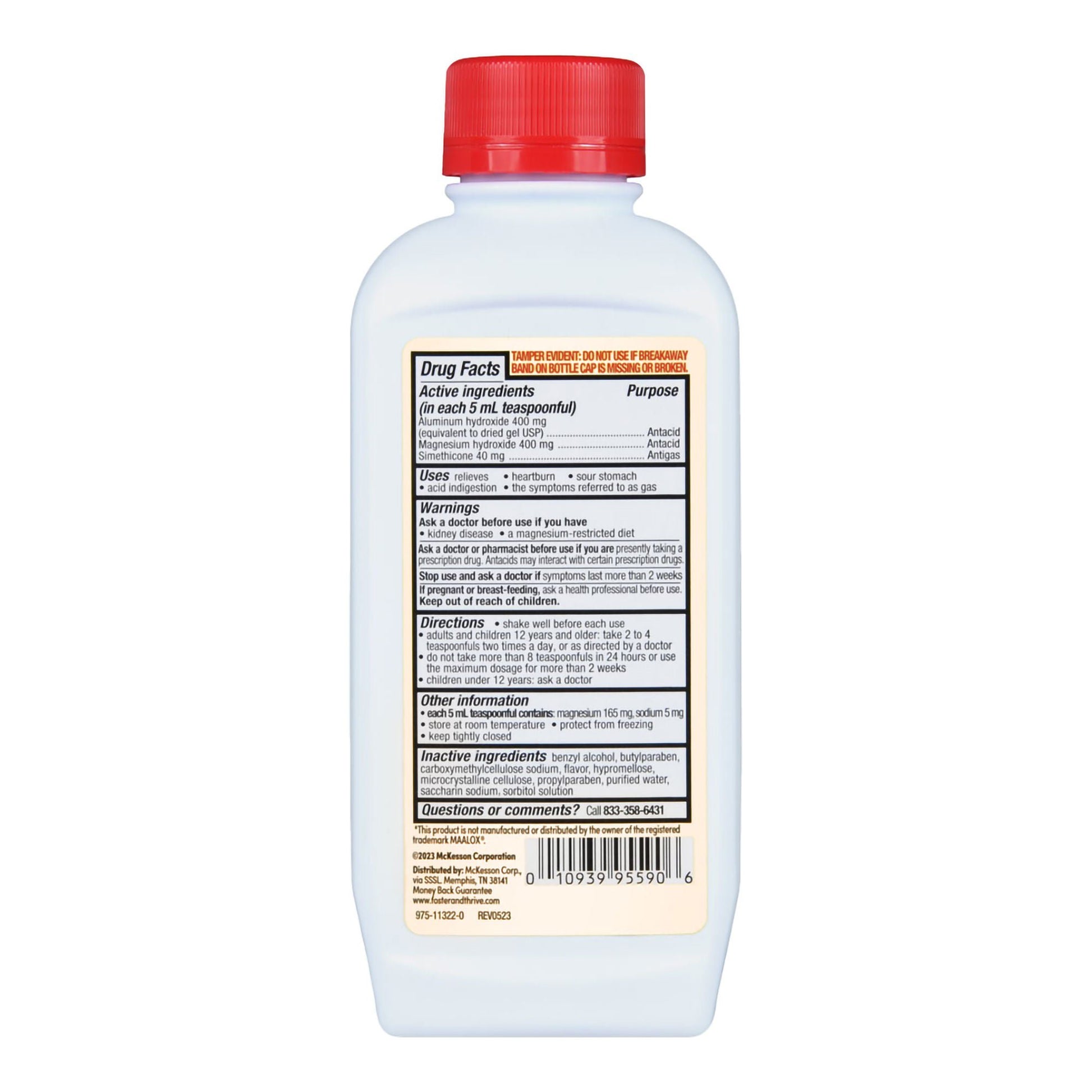Foster & Thrive™ Max Strength Antacid & Antigas Alumina, Magnesia & Simethicone