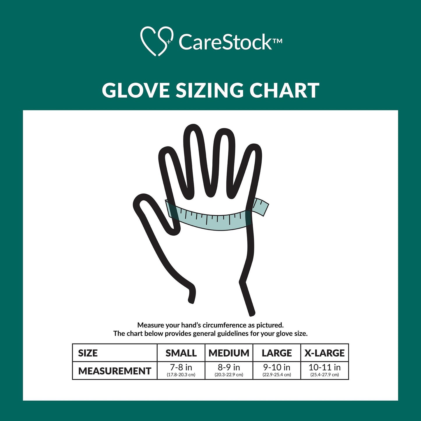 CareStock™ Vinyl Exam Glove, Small, Ivory
