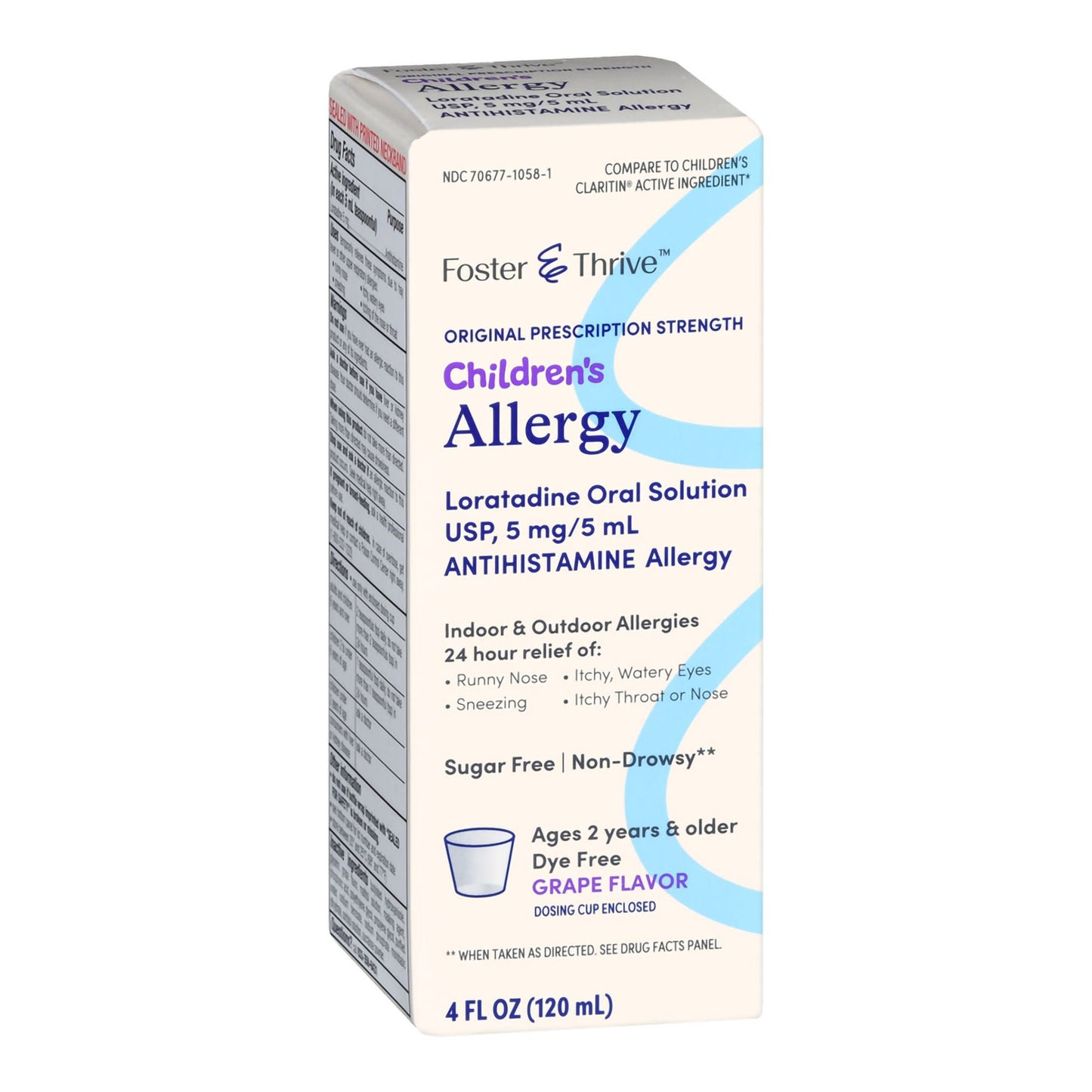 Foster & Thrive™ Children's Allergy Loratadine Oral Solution, Grape Flavor