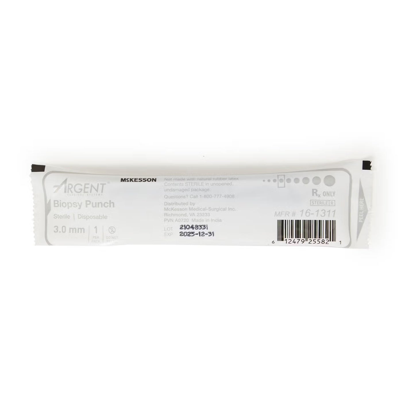 McKesson Argent™ Disposable Biopsy Punches, 3.0 mm