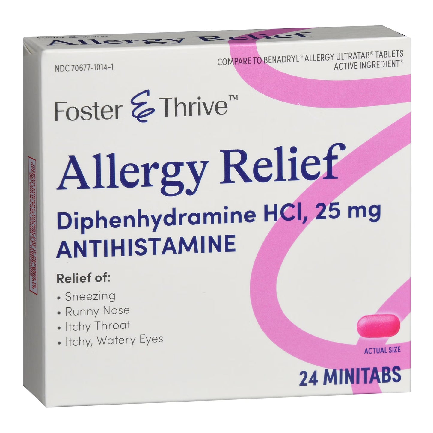 Foster & Thrive™ Allergy Relief Diphenhydramine HCl 25 mg Minitabs