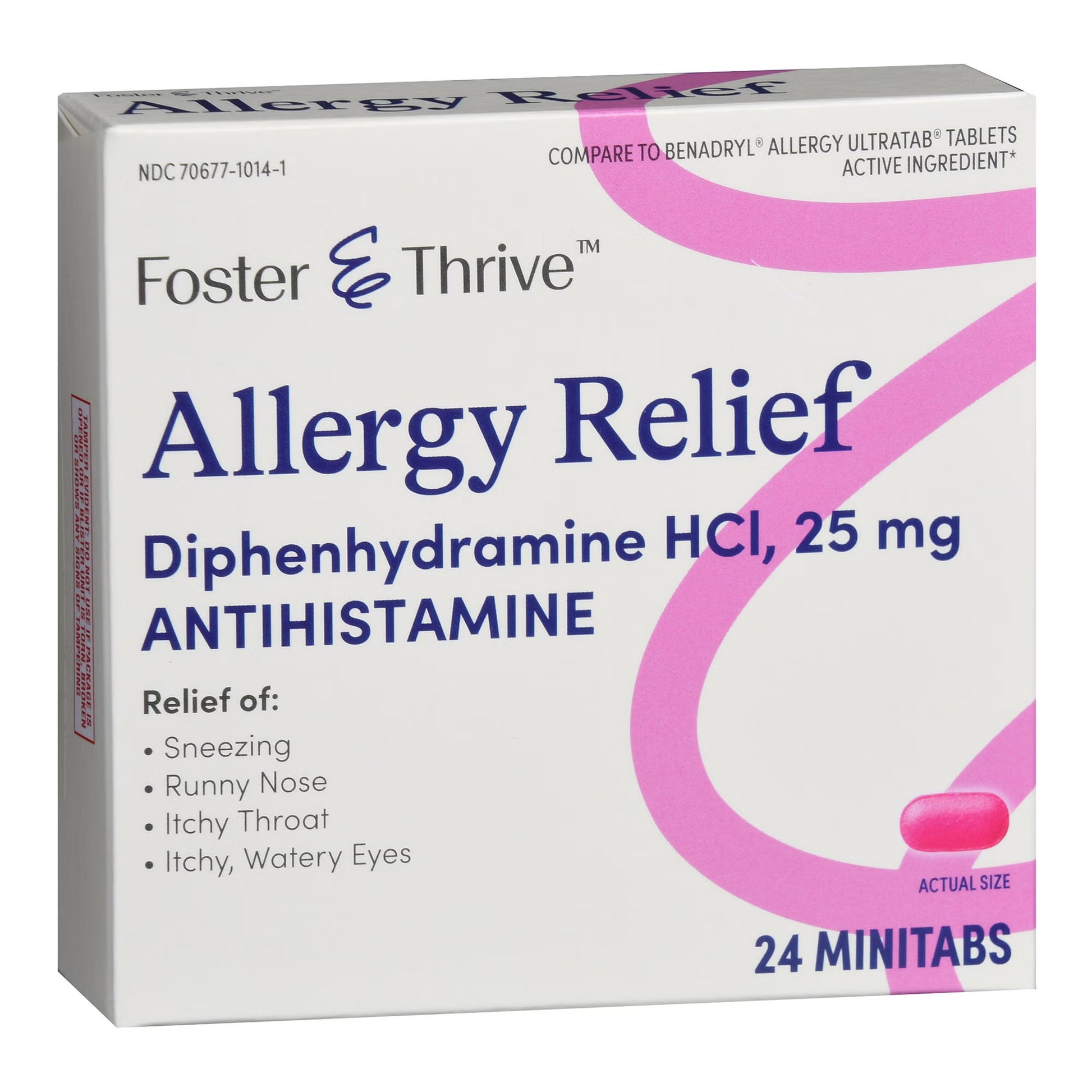 Foster & Thrive™ Allergy Relief Diphenhydramine HCl 25 mg Minitabs