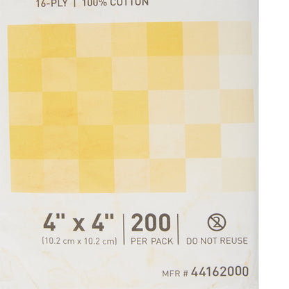McKesson Gauze Sponge, 4 x 4 Inch, 16-Ply