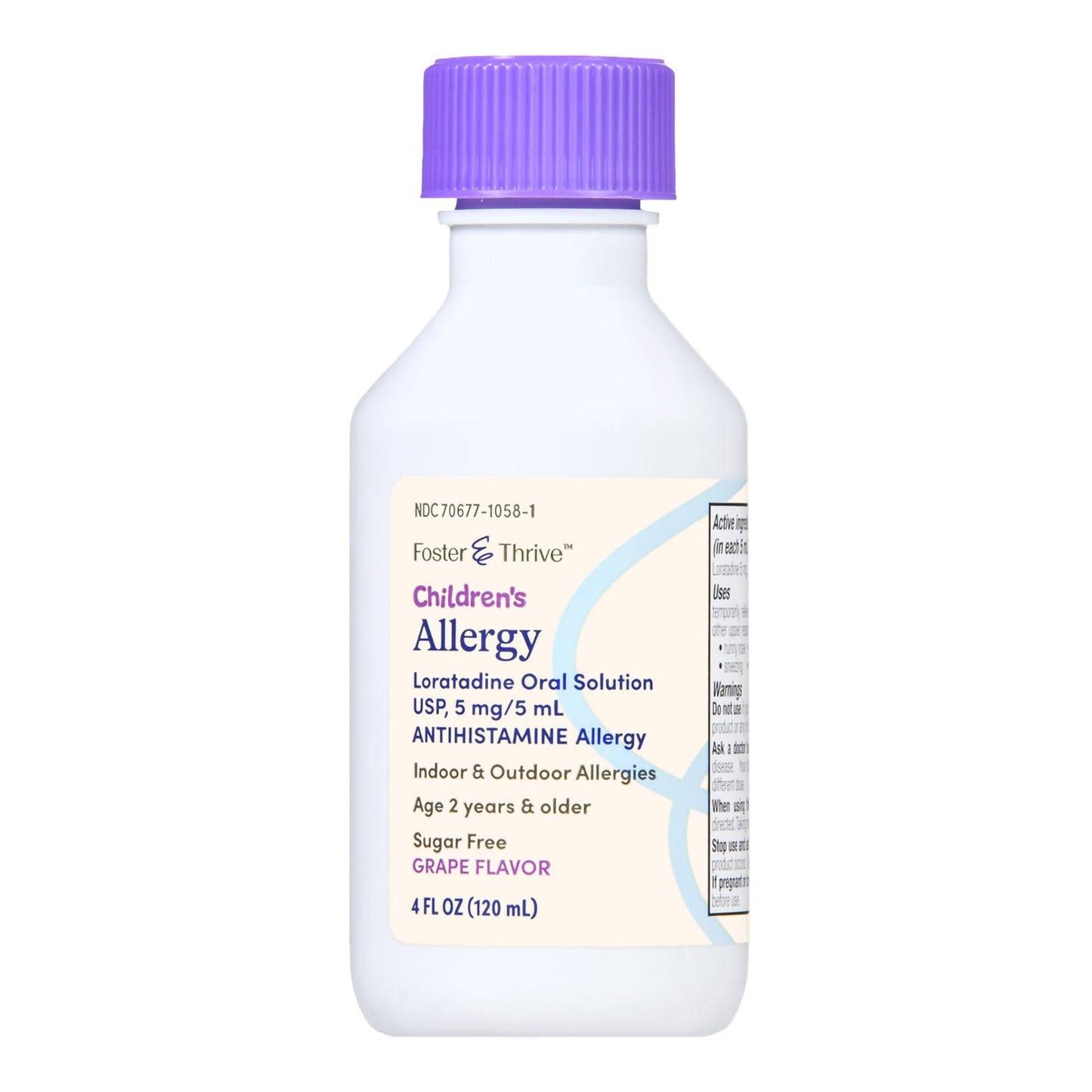 Foster & Thrive™ Children's Allergy Loratadine Oral Solution, Grape Flavor