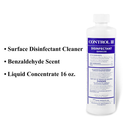 Control III® Surface Disinfectant Germicide Cleaner, 16 oz.