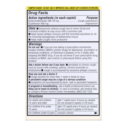Thrive & Foster™ Chest Congestion Relief DM Guaifenesin Dextromethorphan Caplets