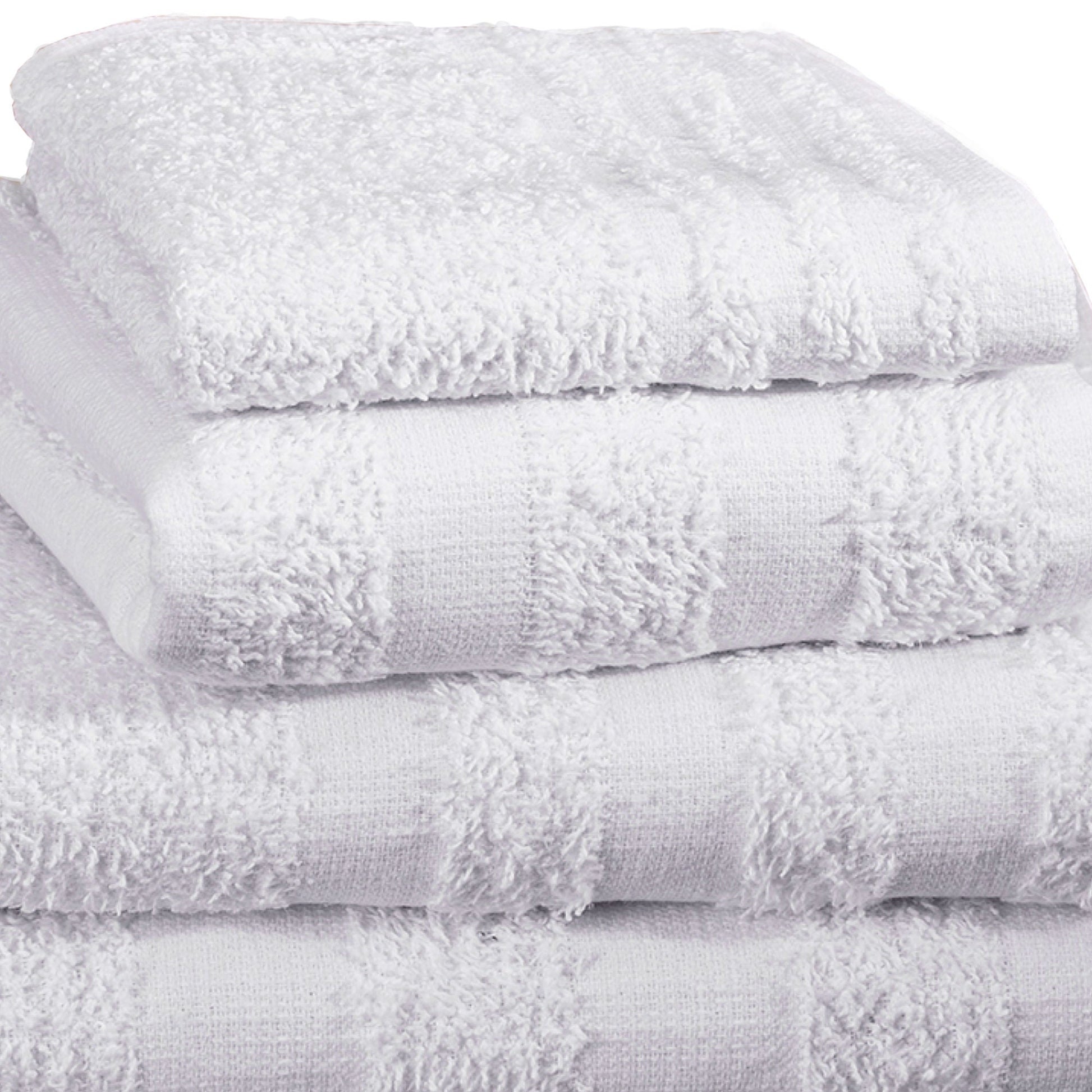 Merit™ Trio Cotton Washcloth, White, 12 x 12 Inch