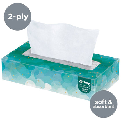 Kleenex® Facial Tissue, Two-Ply, 8.2 X 8.4 Inch