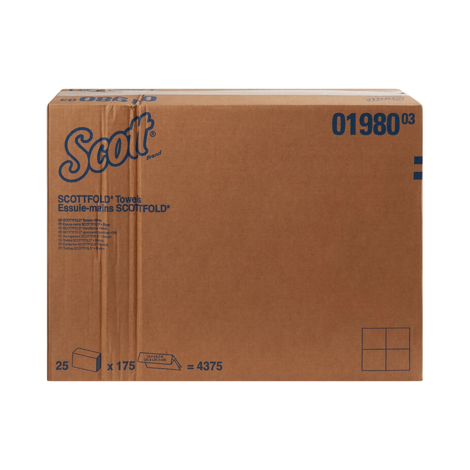 Scott Pro Scottfold Paper Towels Multi-Fold, 9.4 x 12.4 Inch, White