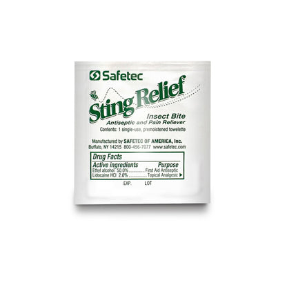 Safetec® Ethyl Alcohol / Lidocaine Sting and Bite Relief