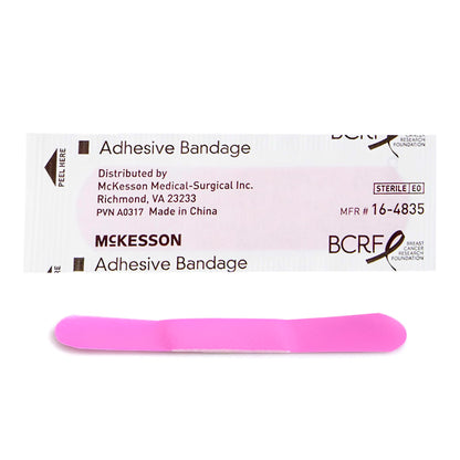 McKesson Pink Adhesive Strip, 3/4 x 3 Inch