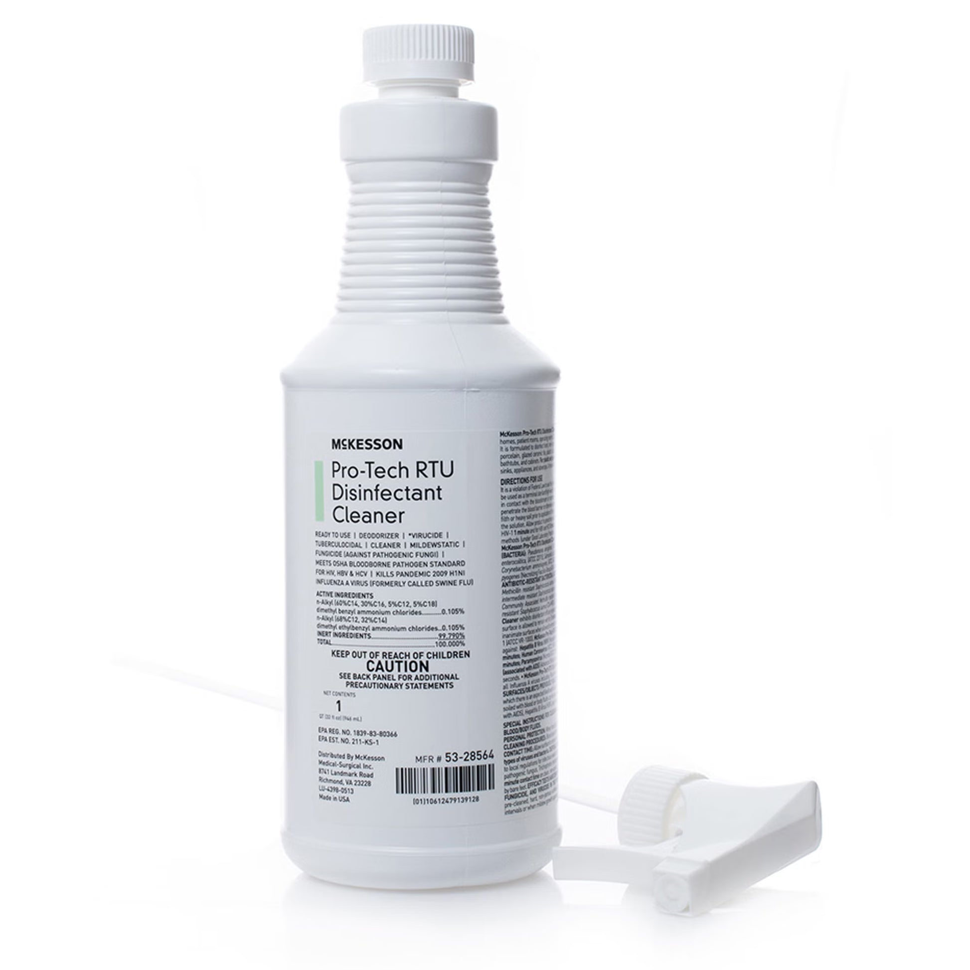 McKesson Pro-Tech Surface Disinfectant Cleaner Alcohol-Based Liquid Floral Scent