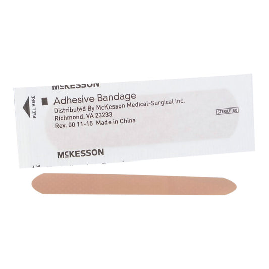 McKesson Adhesive Strip/Plastic Patch, 3/4 x 3 Inch