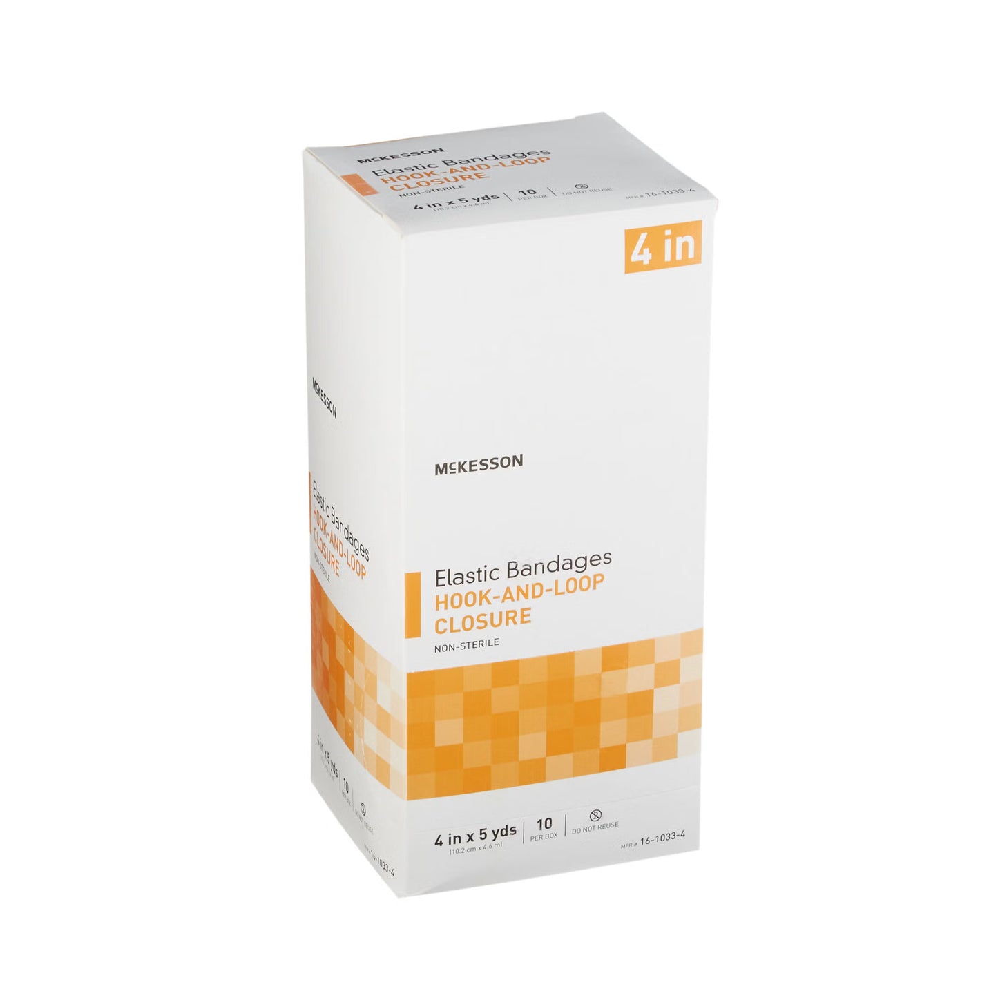 McKesson hook-and-loop closure Elastic Bandage, 4 Inch x 5 Yard