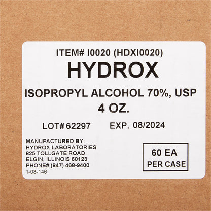 Hydrox Isopropyl Alcohol, 4-ounce Bottle