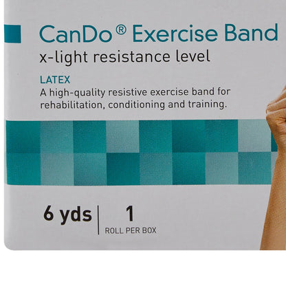 McKesson Exercise Resistance Band, Yellow, 5" x 6 Yard, Extra-Light Resistance