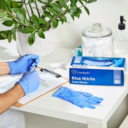 CareStock™ Nitrile Exam Glove, Small, Blue