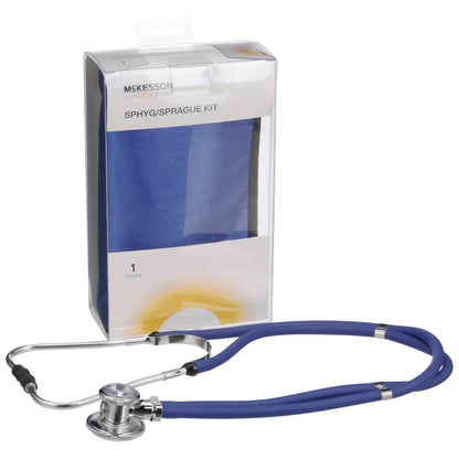 McKesson Lumeon™ Aneroid Sphygmomanometer/Sprague Kit, Blue