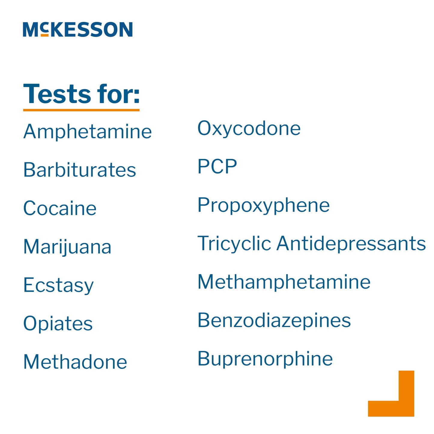 McKesson 14-Drug Panel with Adulterants Drugs of Abuse Test