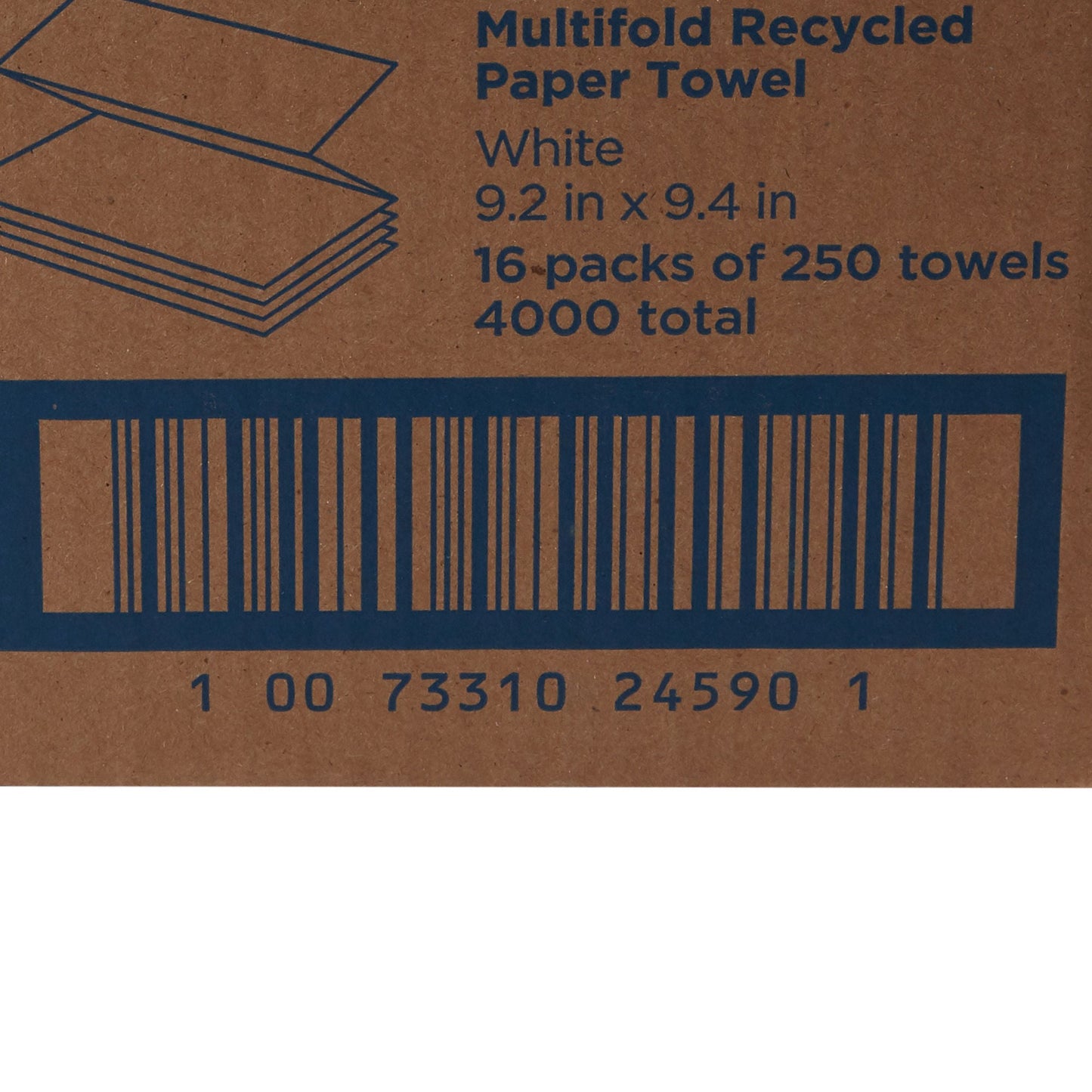 Pacific Blue Basic™ Recycled Multi-Fold Paper Towel, 250 Sheets per Pack