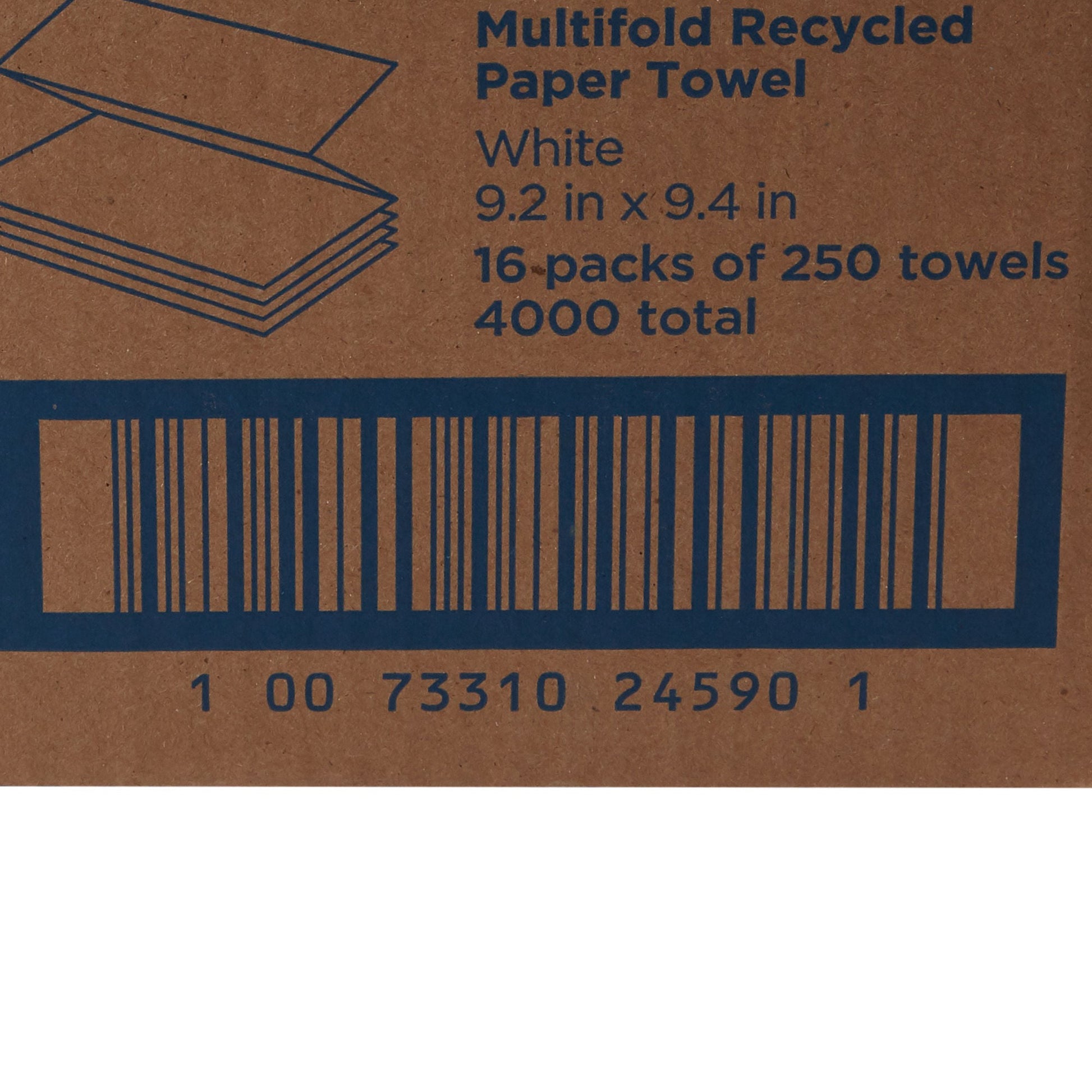 Pacific Blue Basic™ Recycled Multi-Fold Paper Towel, 250 Sheets per Pack