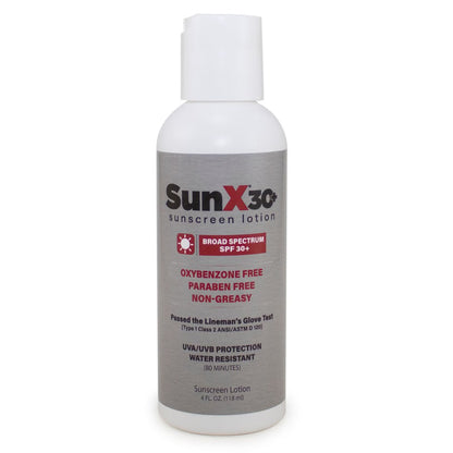 SunX® SPF 30+ Sunscreen, 4-ounce Bottle