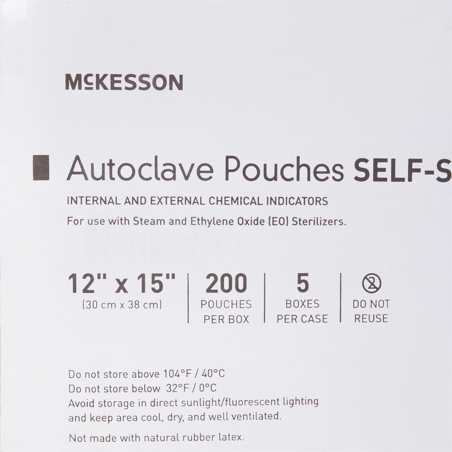 McKesson Sterilization Pouch, 12 x 15 Inch