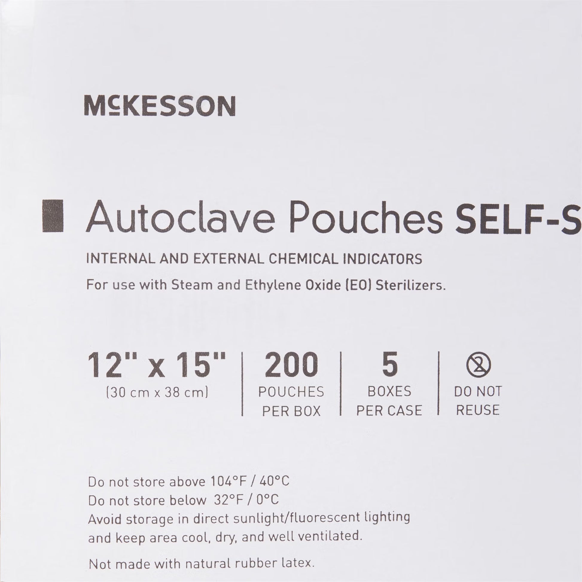 McKesson Sterilization Pouch, 12 x 15 Inch