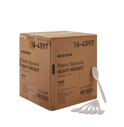 McKesson Polypropylene Spoon, White