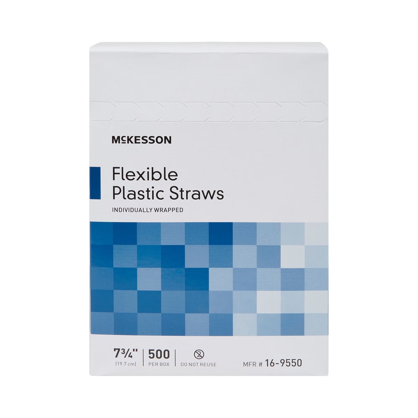 McKesson Flexible Drinking Straw, 7-3/4 Inch Length