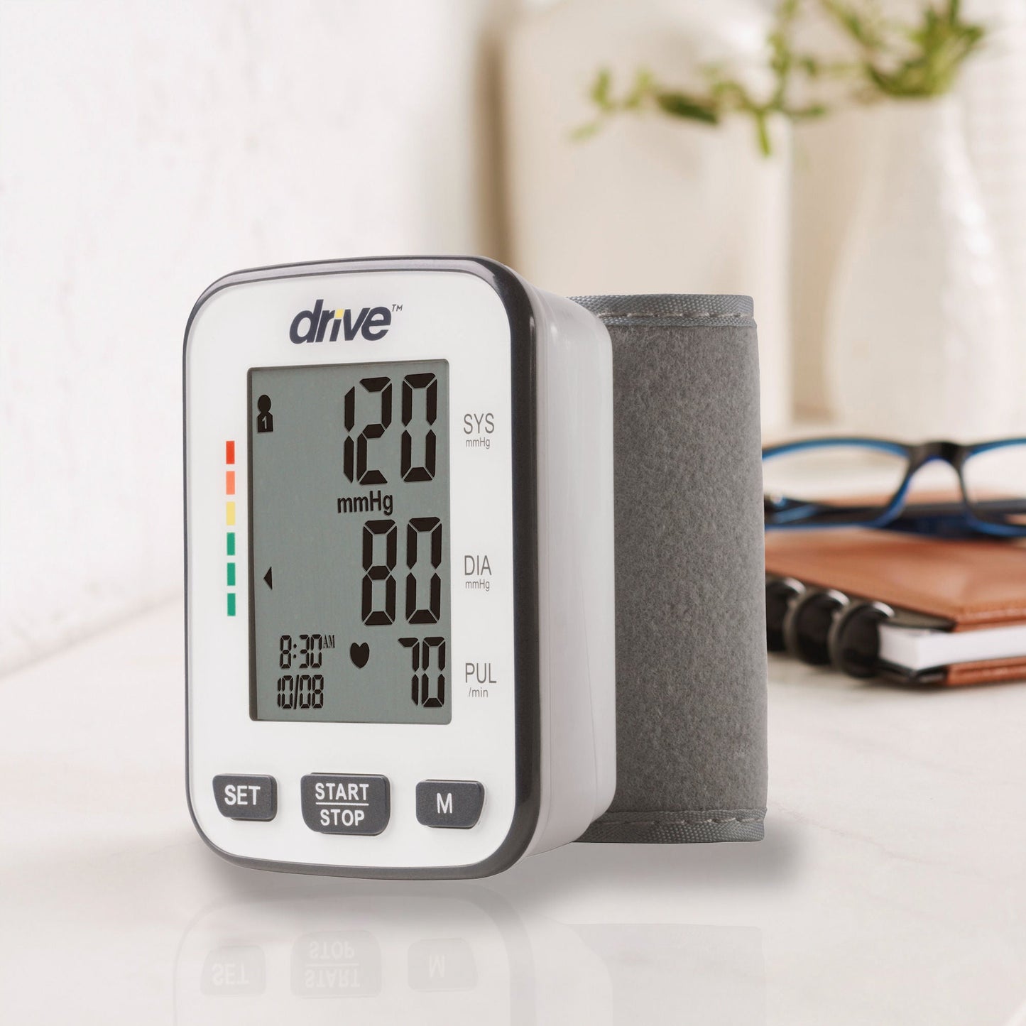 drive™ Digital Blood Pressure Monitoring Unit, Wrist Cuff, Adult Medium