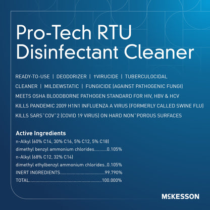 McKesson Pro-Tech Surface Disinfectant Cleaner Alcohol-Based Liquid Floral Scent