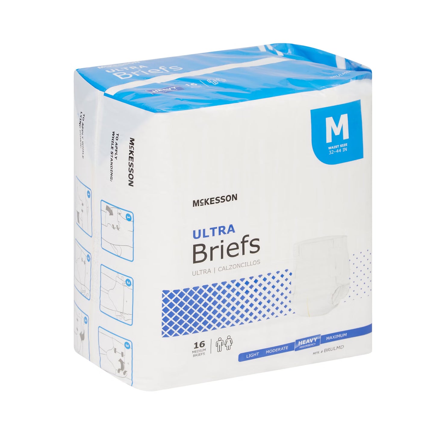 McKesson Ultra Heavy Absorbency Incontinence Brief, Medium