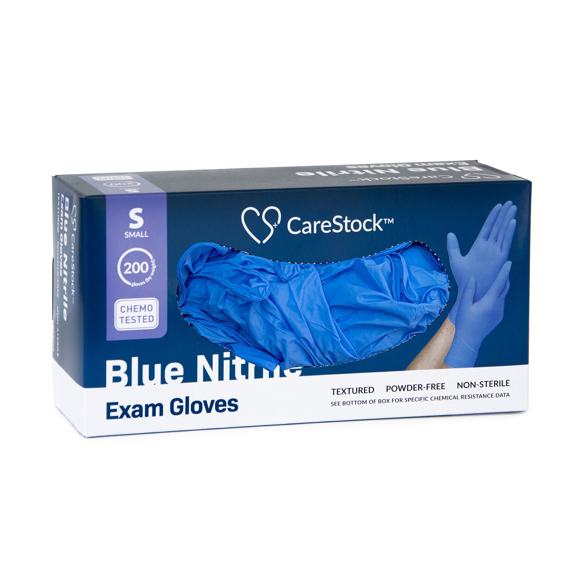 CareStock™ Nitrile Exam Glove, Small, Blue
