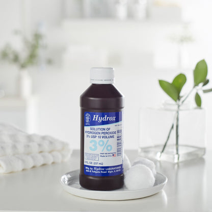 Hydrox Hydrogen Peroxide Antiseptic, 8 oz. Bottle