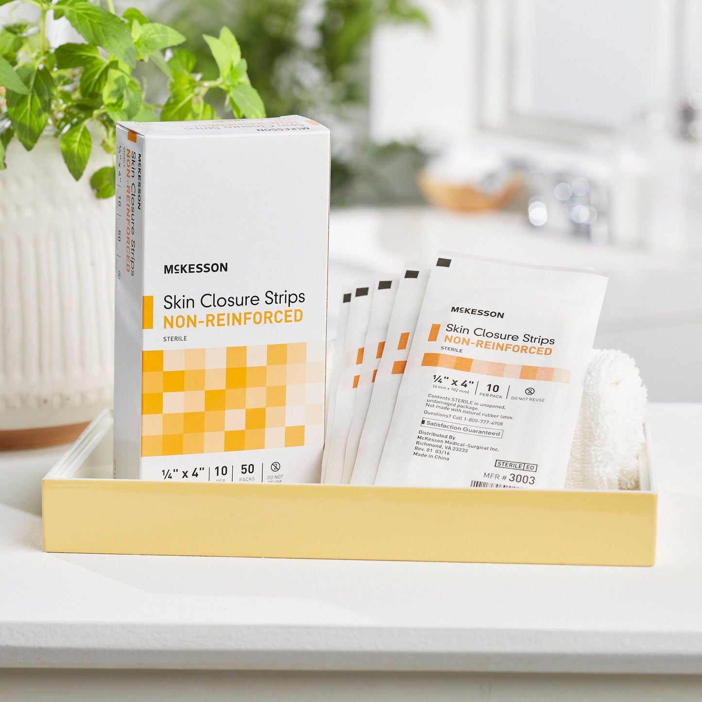 McKesson Nonreinforced Skin Closure Strip, 1/4 x 4 in.