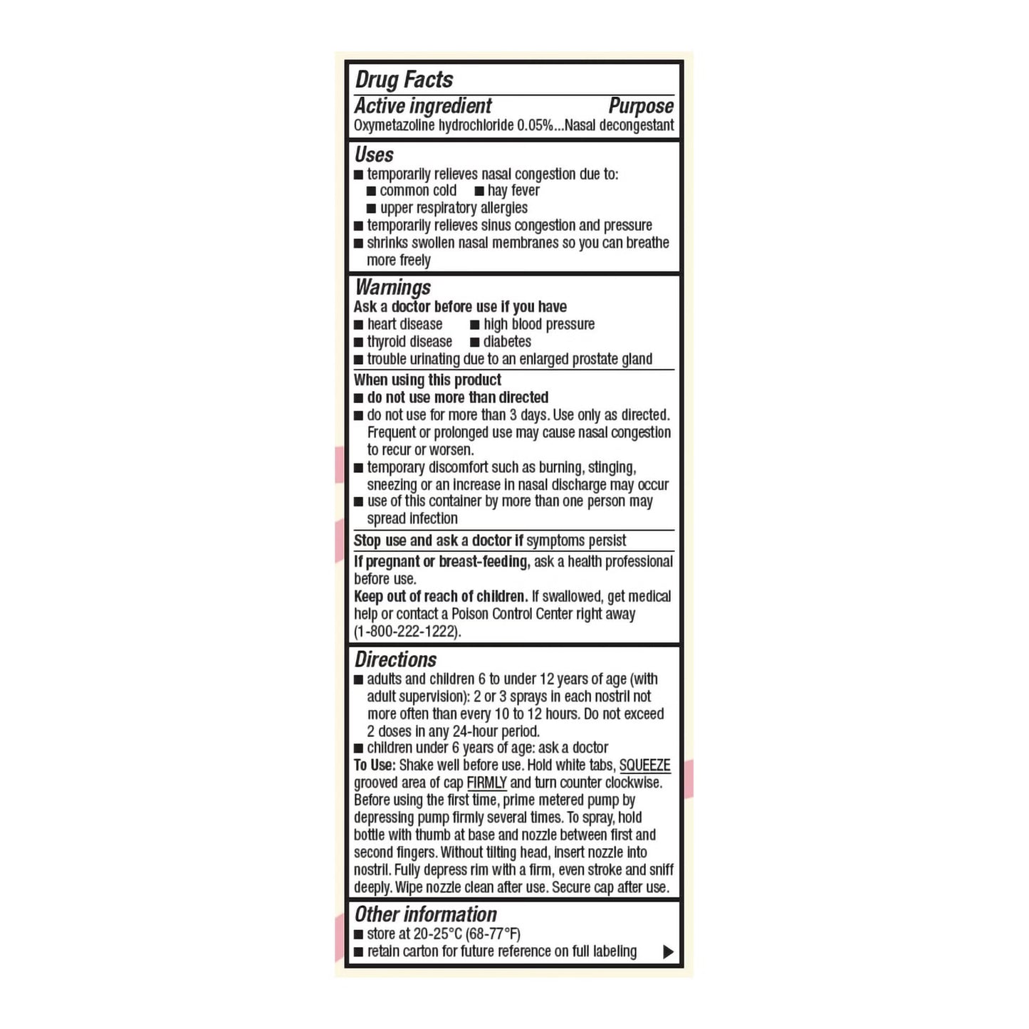 Foster & Thrive™ Oxymetazoline 0.05% Saline Nasal Spray