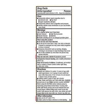 Foster & Thrive™ Oxymetazoline 0.05% Saline Nasal Spray